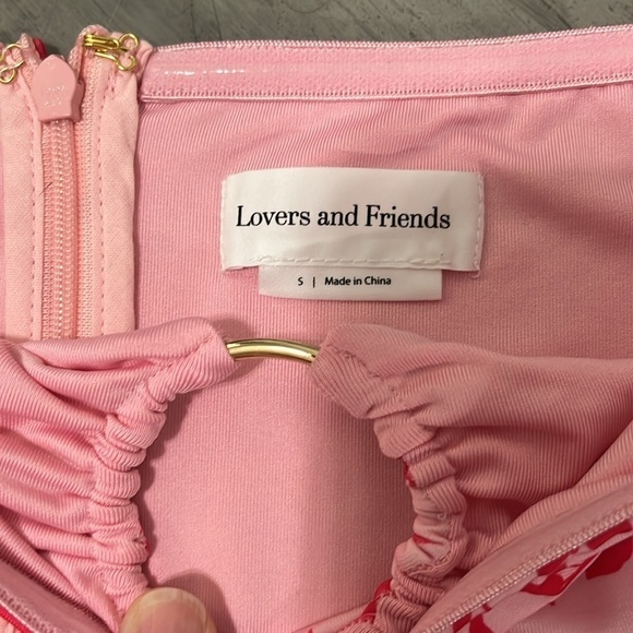 Revolve Lovers + Friends Jasmine Floral Strapless Jumpsuit Size Small - Picture 5 of 9